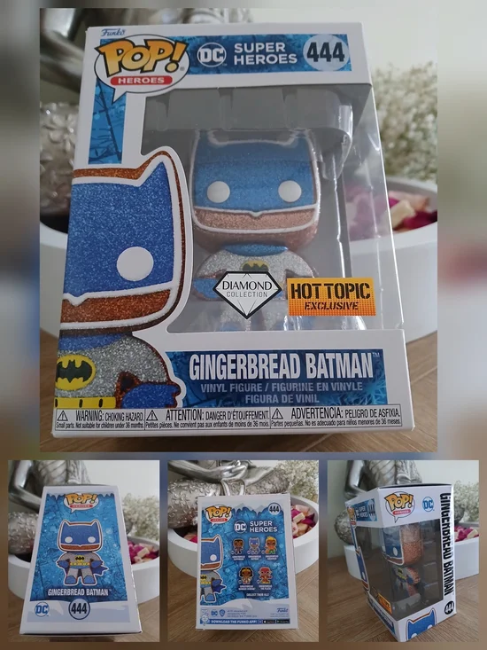 🔥NIB Funko Pop DC Super Heroes Gingerbread Batman Diamond Collection #444 - Picture 1 of 7